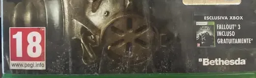 Fallout 4, the PEGI square on its front
