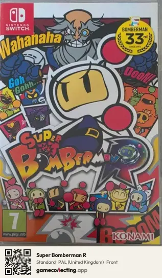 Super Bomberman R Nintendo Switch, United Kingdom box front