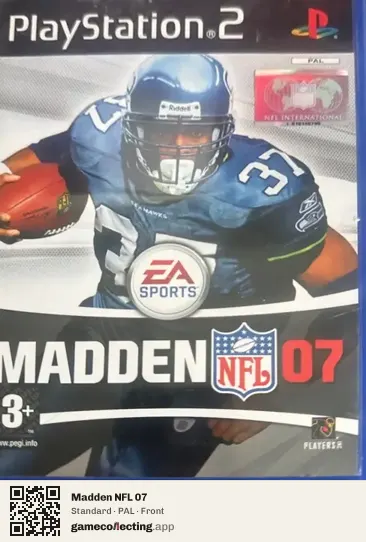 Madden NFL 07 PlayStation 2, PAL box front