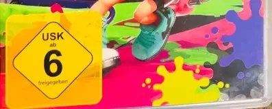 Splatoon 2, the USK square on its front