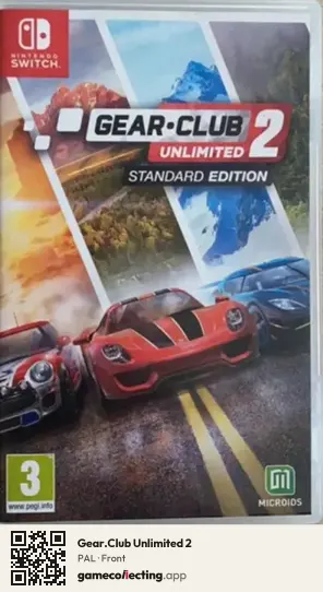 Gear.Club Unlimited 2 Nintendo Switch, PAL box front
