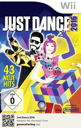 Just Dance 2016 Nintendo Wii, Germany box front