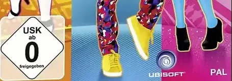 Just Dance 2014, the USK square on its front