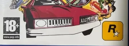 Grand Theft Auto III, the PEGI square on its front
