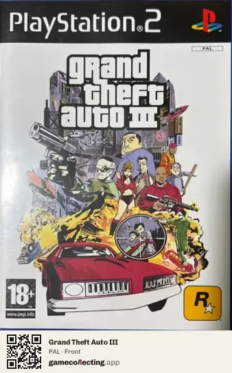 Grand Theft Auto III PlayStation 2, PAL box front