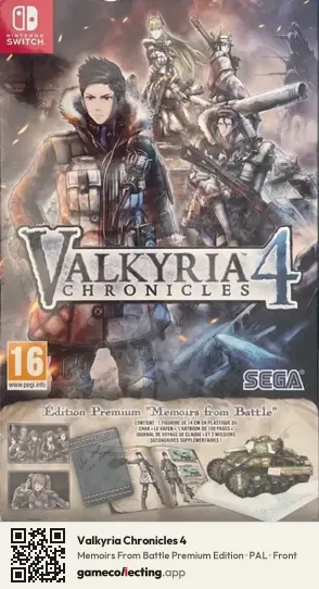 Valkyria Chronicles 4 Nintendo Switch, PAL box front