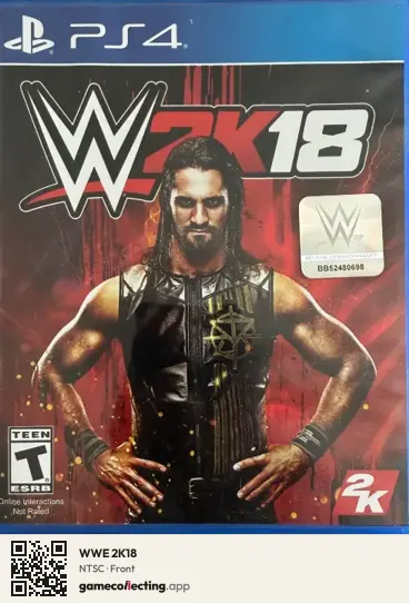 WWE 2K18 PlayStation 4, NTSC box front