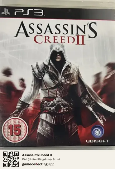Assassin's Creed II PlayStation 3, United Kingdom box front