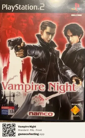 Vampire Night PlayStation 2, PAL box front