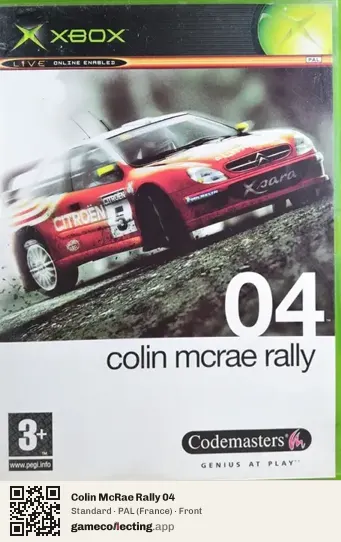Colin McRae Rally 04 Xbox, France box front