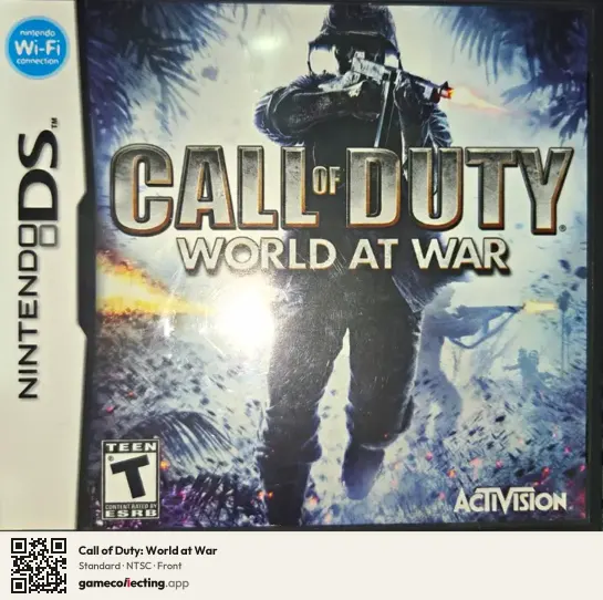 Call of Duty: World at War Nintendo DS, NTSC box front