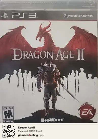 Dragon Age II PlayStation 3, NTSC box front
