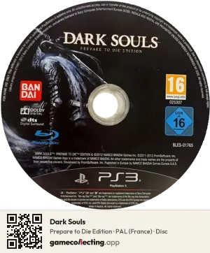 Dark Souls PlayStation 3, PAL disc