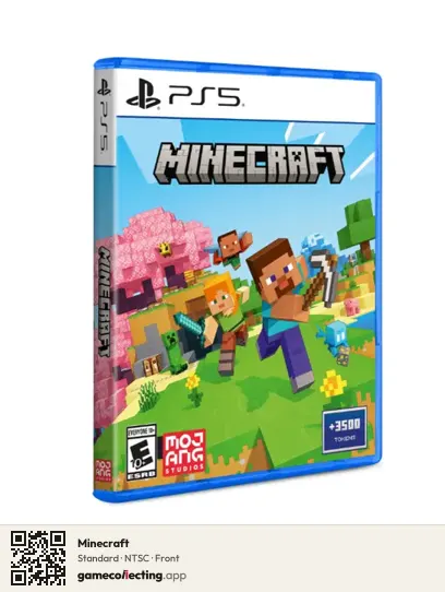 Minecraft PlayStation 5, NTSC box front