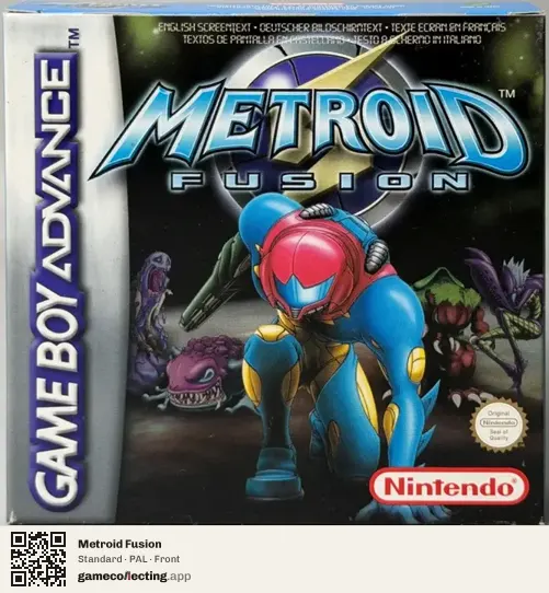 Metroid Fusion Game Boy Advance, PAL box front