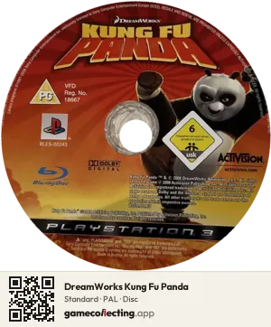 DreamWorks Kung Fu Panda PlayStation 3, PAL disc