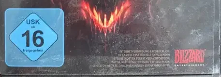 Diablo III, the USK square on its front