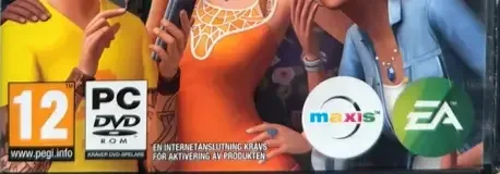 The Sims 4, the PEGI square on its front