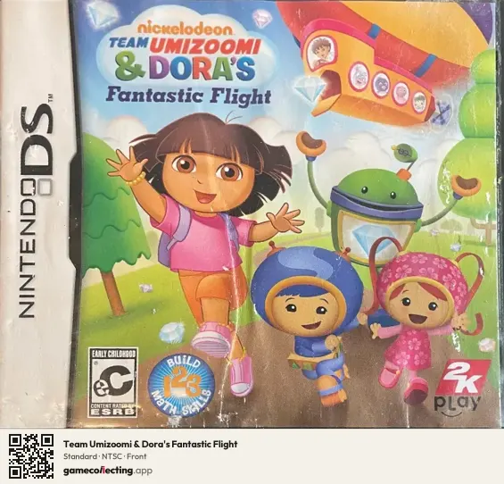 Team Umizoomi & Dora's Fantastic Flight Nintendo DS, NTSC box front