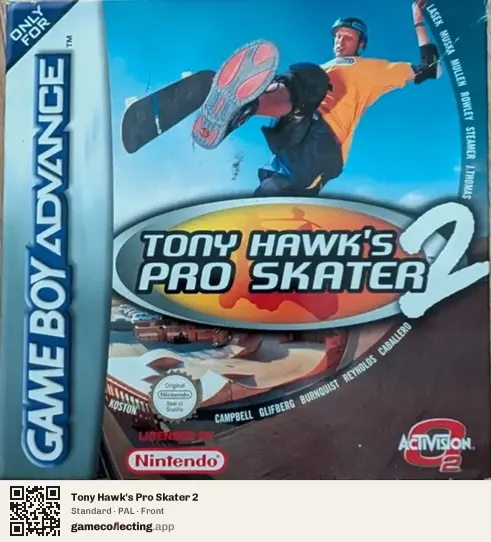 Tony Hawk's Pro Skater 2 Game Boy Advance, PAL box front