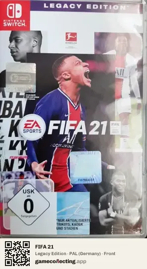 FIFA 21 Nintendo Switch, Germany box front