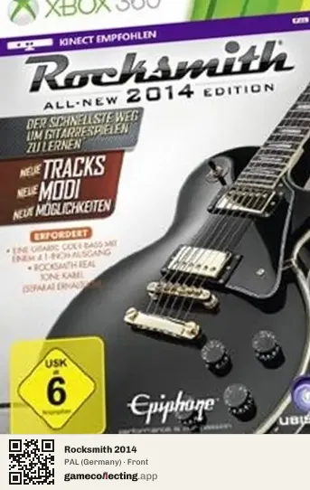 Rocksmith 2014 Xbox 360, Germany box front