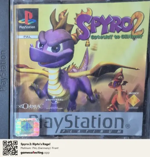 Spyro 2: Ripto's Rage! PlayStation, Germany box front