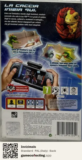 Invizimals PlayStation Portable, Italy box back