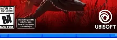 Assassin's Creed Shadows, the ESRB box on its front