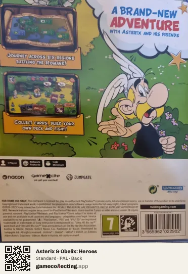 Asterix & Obelix: Heroes PlayStation 5, PAL box back