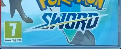Pokémon Sword, the PEGI square on its front
