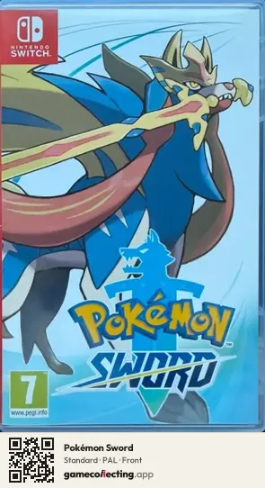 Pokémon Sword Nintendo Switch, PAL box front