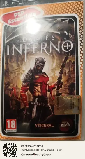 Dante's Inferno PlayStation Portable, Italy box front