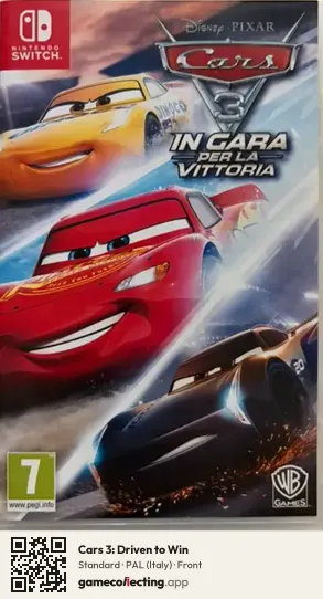 Cars 3: Driven to Win Nintendo Switch, Italy box front