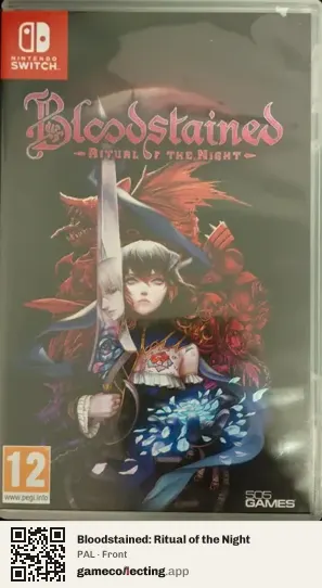 Bloodstained: Ritual of the Night Nintendo Switch, PAL box front