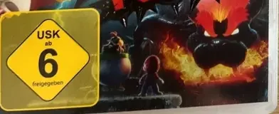 Super Mario 3D World + Bowser's Fury, the USK square on its front