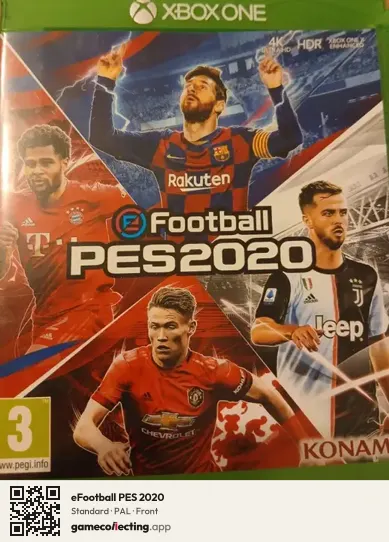 eFootball PES 2020 Xbox One, PAL box front