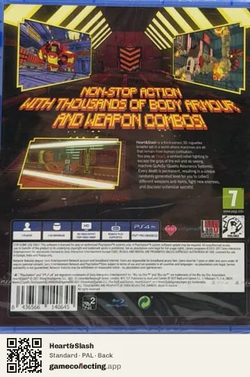 Heart&Slash PlayStation 4, PAL box back