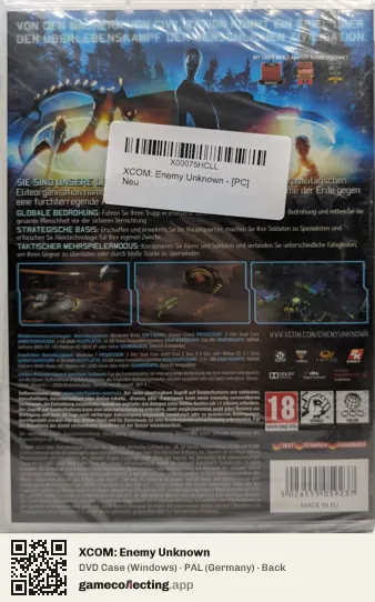 XCOM: Enemy Unknown Computer, Germany box back