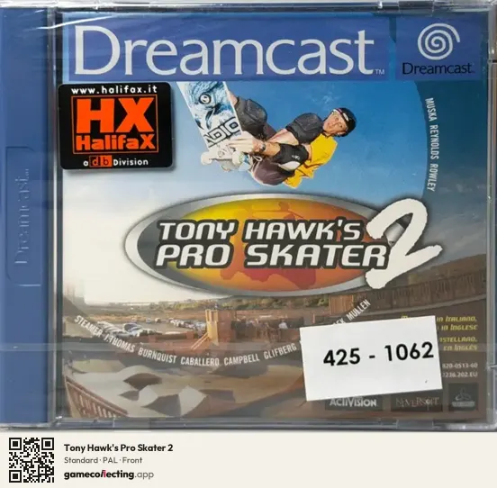 Tony Hawk's Pro Skater 2 Sega Dreamcast, PAL box front