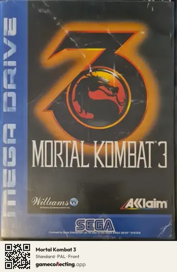 Mortal Kombat 3 Sega Mega Drive / Genesis, PAL box front