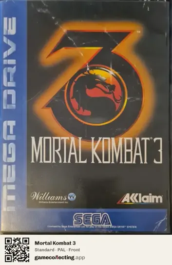 Mortal Kombat 3 Sega Mega Drive / Genesis, PAL box front