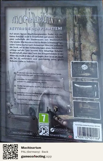 Machinarium Computer, Germany box back