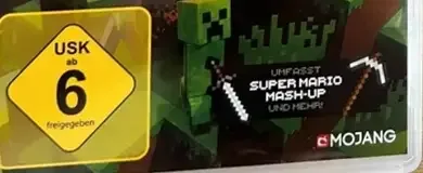 Minecraft, the USK square on its front