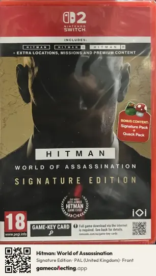 Hitman: World of Assassination Nintendo Switch 2, United Kingdom box front