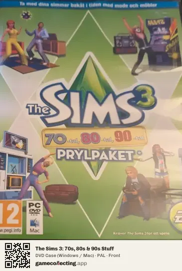 The Sims 3: 70s, 80s & 90s Stuff Computer, PAL box front