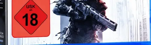 Killzone: Shadow Fall, the USK square on its front
