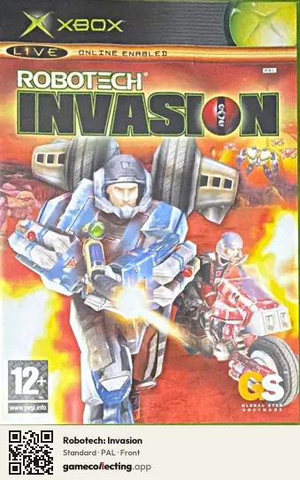 Robotech: Invasion Xbox, PAL box front