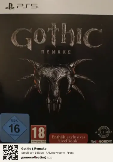 Gothic 1 Remake PlayStation 5, Germany box front
