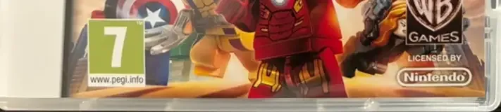 LEGO Marvel Super Heroes: Universe in Peril, the PEGI square on its front